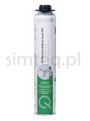 Pianka montażowa pistoletowa greenteQ zimowa 750ml