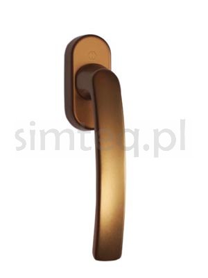 Klamka okienna Secustik Luxembourg F4/stare złoto trzpień 37 mm