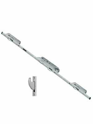 Zasuwnica drzwiowa 855GL U24/35/92/8 sterowana wkładką - haki stal szlachetna 1790 mm
