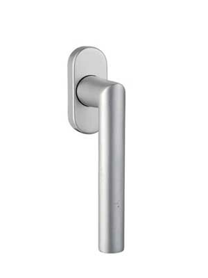 Klamka okienna FG61 F1/ srebrna anoda - trzpień 37 mm