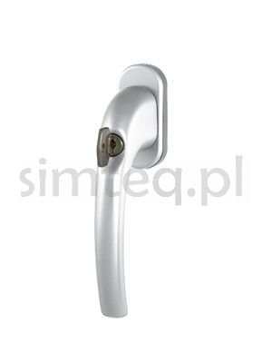 Klamka okienna z kluczem 1031A - trzpień 43 mm