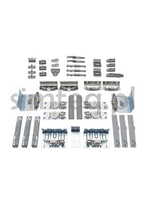 Zestaw okuć do szaf przesuwnych, 3 drzwiowych, TopLine XL z Silent System,grubość drzwi 16-19 mm