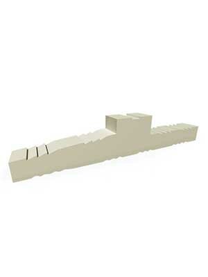 Ciepły parapet XPS Veka Softline 76- 1,25 m