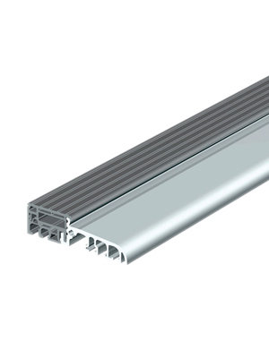 Próg drzwiowy EIFEL 40 TB szary z ryflowaniem
