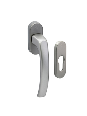 Klamka balkonowa BTHG21 z rozetą PZ część wewnętrzna - F9/stal