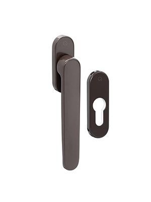 Klamka balkonowa pod żaluzje BTHG21 z rozetą PZ część zewnętrzna - brąz