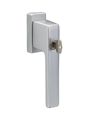 Klamka okienna z kluczem FG22 - trzpień 43 mm