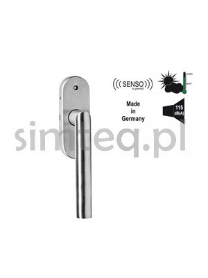 Klamka okienna SENSO ze stali szlachetnej - trzpień 43 mm