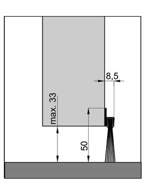 Uszczelnienie szczotkowe IBS 50 1000 mm