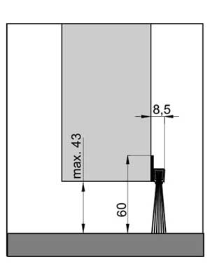Uszczelnienie szczotkowe IBS 60 1000 mm