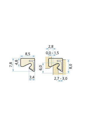 Uszczelka okienna QLON QL-3034 brąz