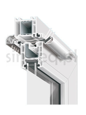 Nawiewnik Ventair II do PVC/drewno biel