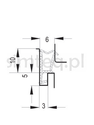 Uszczelka okienna greenteQ 10 TPE brąz - 200m