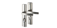 Klamka drzwiowa Prestige na szyldzie PZ92 mm Flex F6/inox
