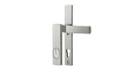 Klamka drzwiowa Solid Solo do pochwytu, szyld i rozeta PZ92 mm Flex F6/inox