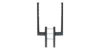 Klamka HS Toulon dwustronna do drzwi przesuwnych PZ - F9714M/czarny mat