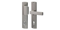 Klamka drzwiowa Apollo z pochwytem na szyldzie PZ92 mm Flex F6/inox